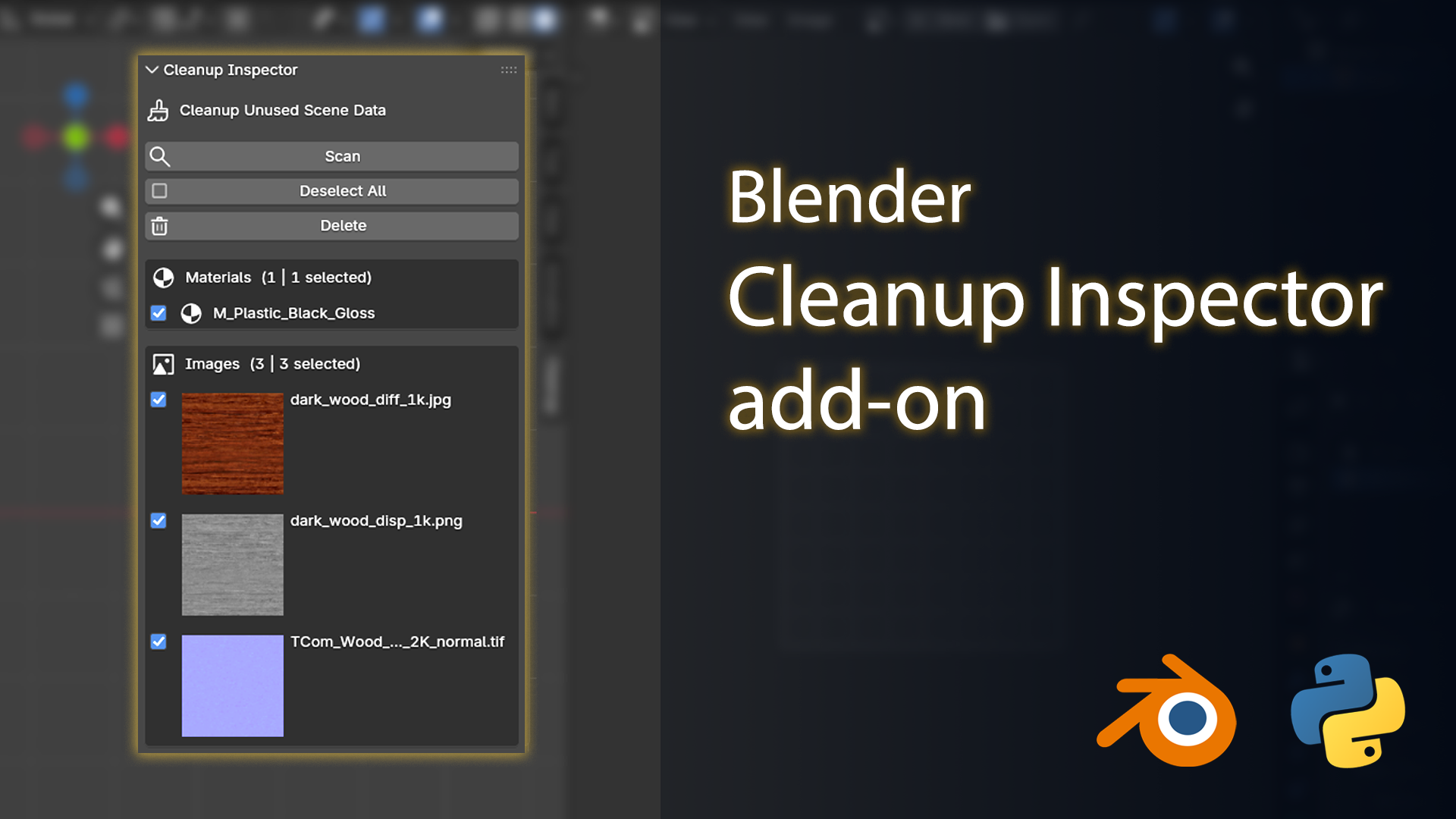 Blender Cleanup Inspector Add-on